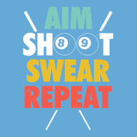 Aim Shoot Swear Repeat - Billiards Basic Youth T-shirt | Artistshot