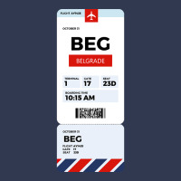 Belgrade Boarding Pass Basic T-shirt | Artistshot