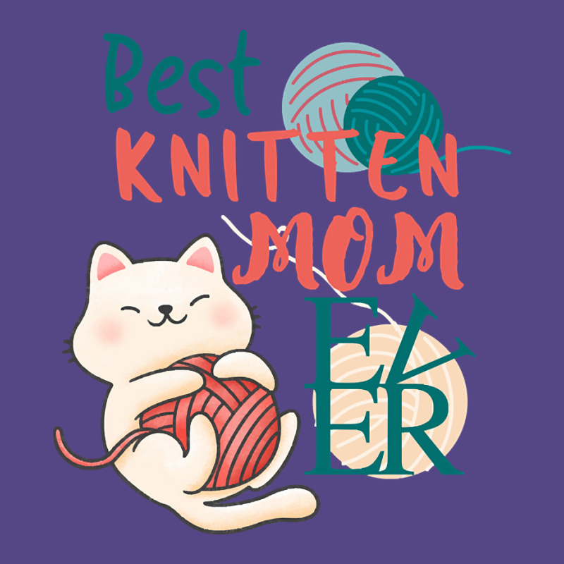 Best Knitten Mom Ever Cate Cute Funny Cat Pun Basic T-shirt | Artistshot