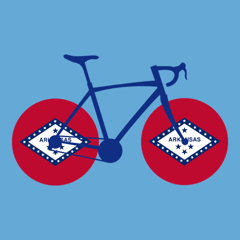 Arkansas Flag Cycling Basic T-shirt by definitelyoakland6 | Artistshot