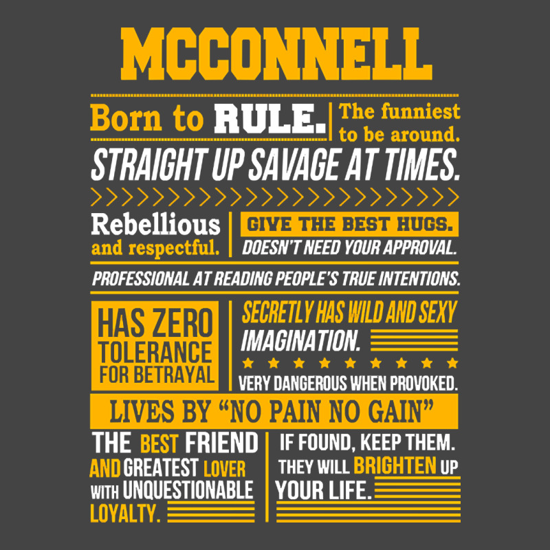 Mcconnell Name Shirt Mcconnell Born To Rule Basic T-shirt | Artistshot