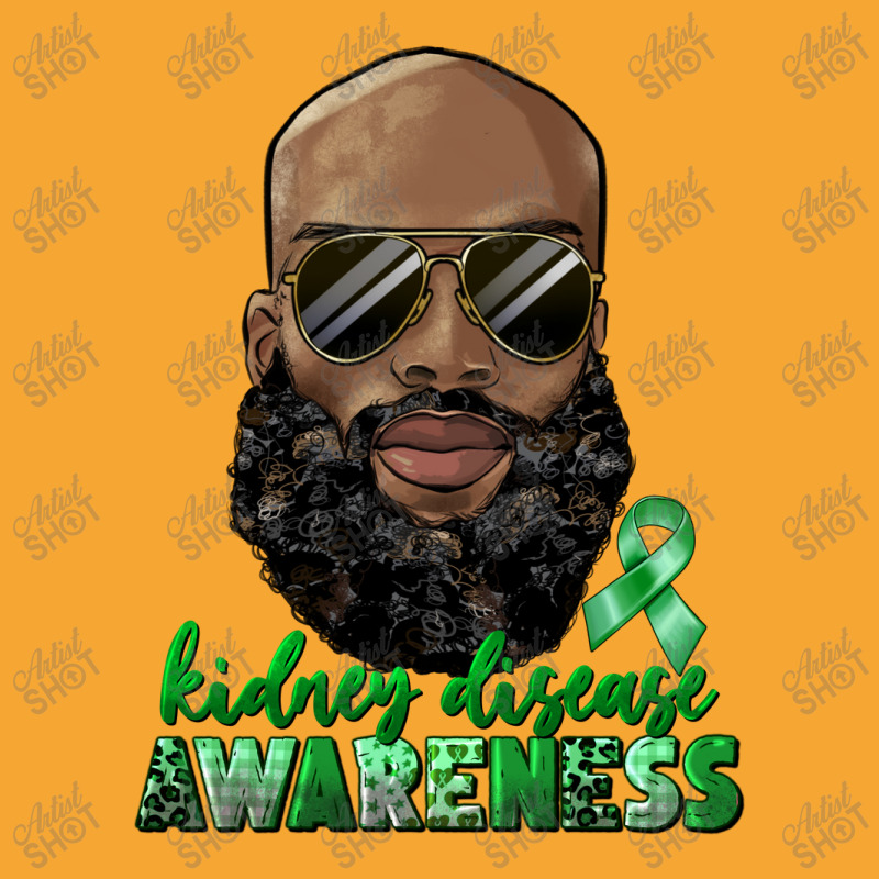 Kidney Disease Awareness Bald Black Man Basic T-shirt | Artistshot