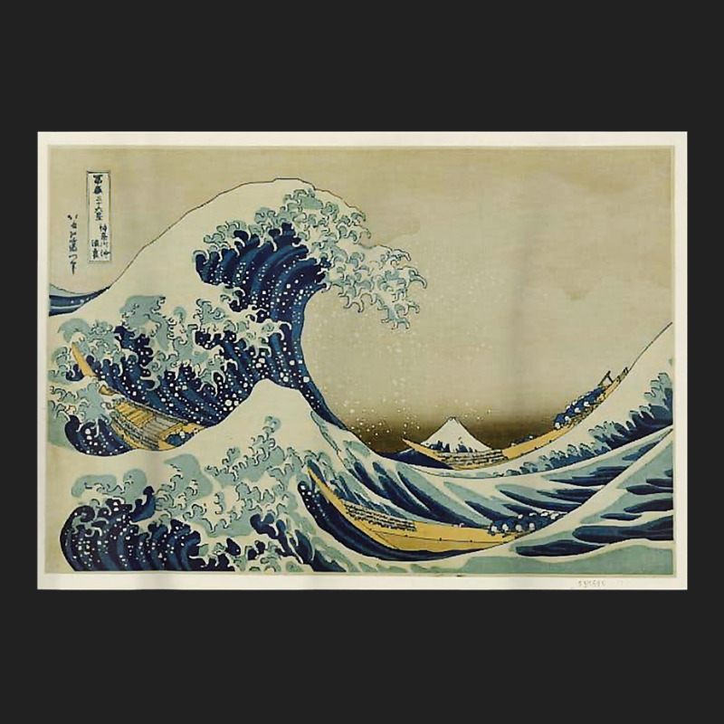 The Great Wave Japanese Woodblock Print Hokusai Art Basic T-shirt by sonwasamatw | Artistshot