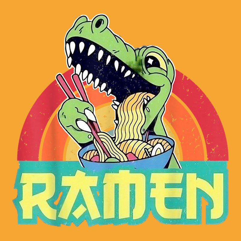 Funny Dinosaur Ramen Cute Anime Trex Japanese Ramen Noodles Basic T-shirt by robeijopicar | Artistshot