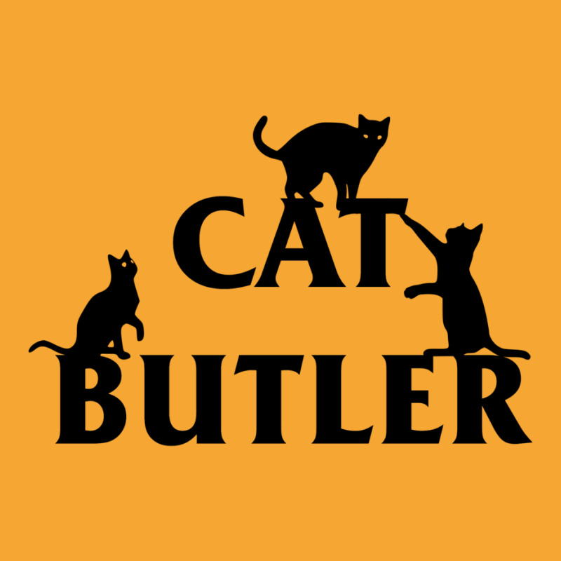 Cat Butler With Cats Crawling On Font Basic T-shirt | Artistshot