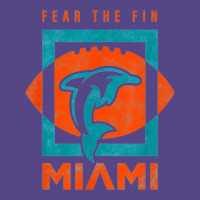 Cool Dolphin Fear The Fin Miami Football Fan Basic T-shirt | Artistshot