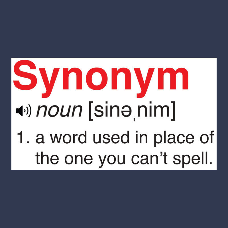 Funny Synonym Definition Poster Basic T-shirt | Artistshot