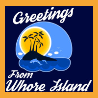 Greetings From Whore Island Poster Copy Basic T-shirt | Artistshot