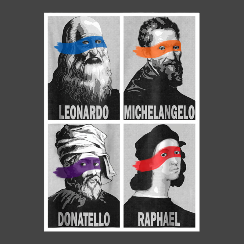 Renaissance Ninja Artists Poster Style Pop Art Basic T-shirt by viliusbassri7 | Artistshot