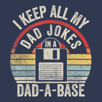 Retro I Keep All My Dad Jokes In A Dad-a-base Cool Dad Basic T-shirt | Artistshot