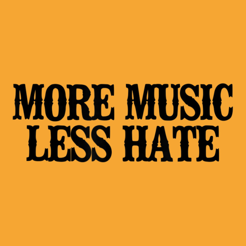 Minimal More Music Less Hate Basic T-shirt by longho | Artistshot