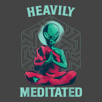 Heavily Meditated Alien Monk Funny Yoga Meditation Basic T-shirt | Artistshot