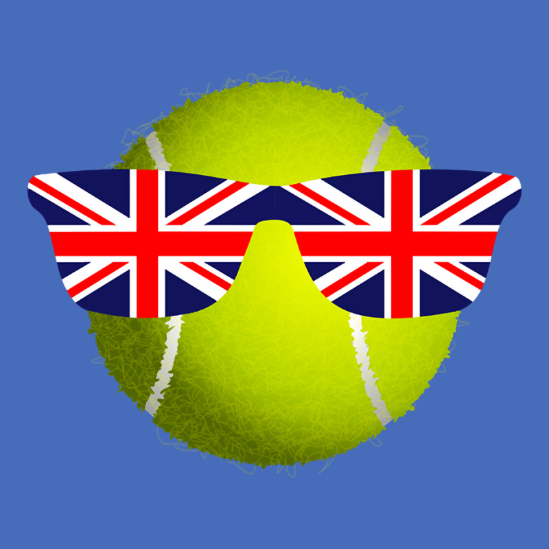 Trending Tennis Ball With Great Britain Sunglasses-tizhk Basic T-shirt | Artistshot