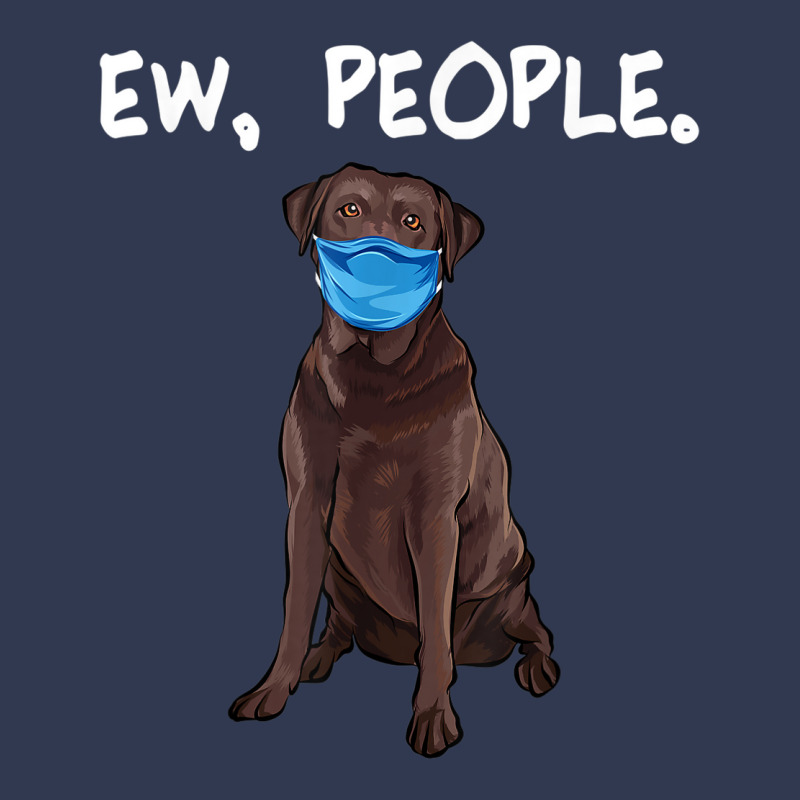 Chesapeake Bay Retriever Ew People Dog Wearing Face Mask Basic T-shirt by THOMASBUEHLER | Artistshot