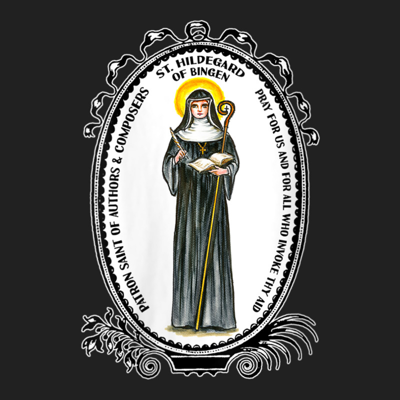 Womens Saint Hildegard Of Bingen Scivias Catholic Mystic Visionary V N Basic Youth T-shirt by matheeishilo | Artistshot