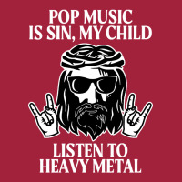 Pop Music Is Sin My Child, Listen To Heavy Metal Funny Basic Youth T-shirt | Artistshot