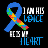 Autism Awareness T  Shirt Autism Awareness I Am His Voice He Is My Hea Long Sleeve Shirts | Artistshot