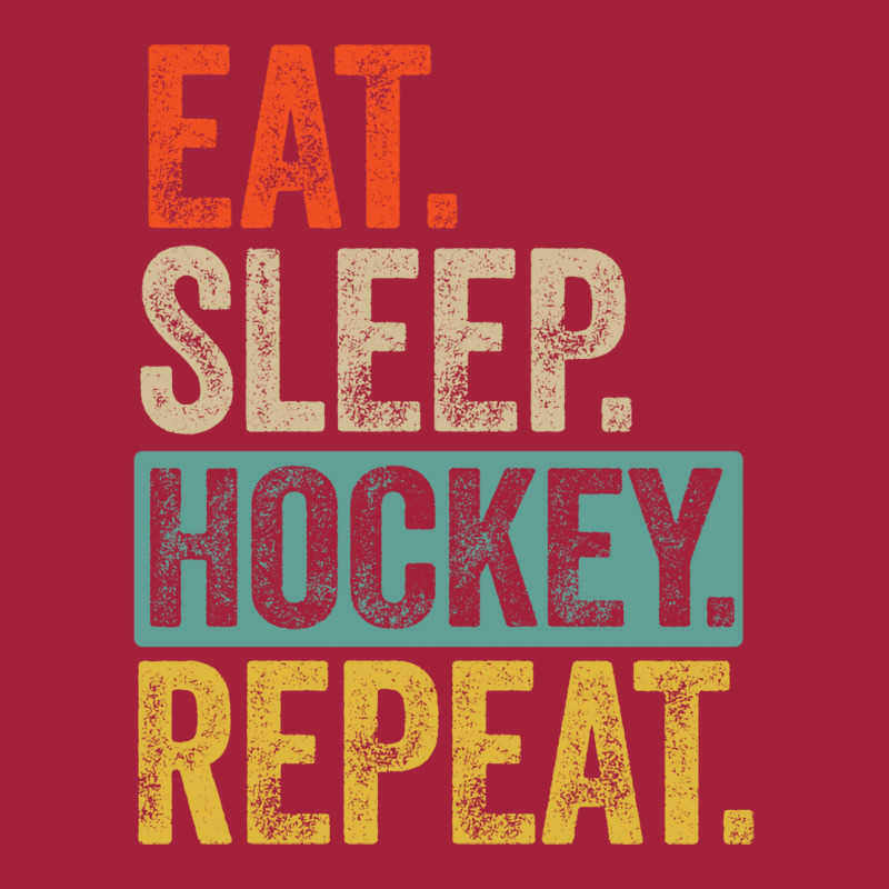 Eat Sleep Hockey Repeat Retro Vintage Gift Basic T-shirt | Artistshot