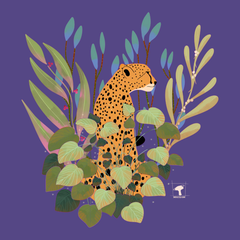 Theres A Cheetah In My Plants Red Basic T-shirt | Artistshot