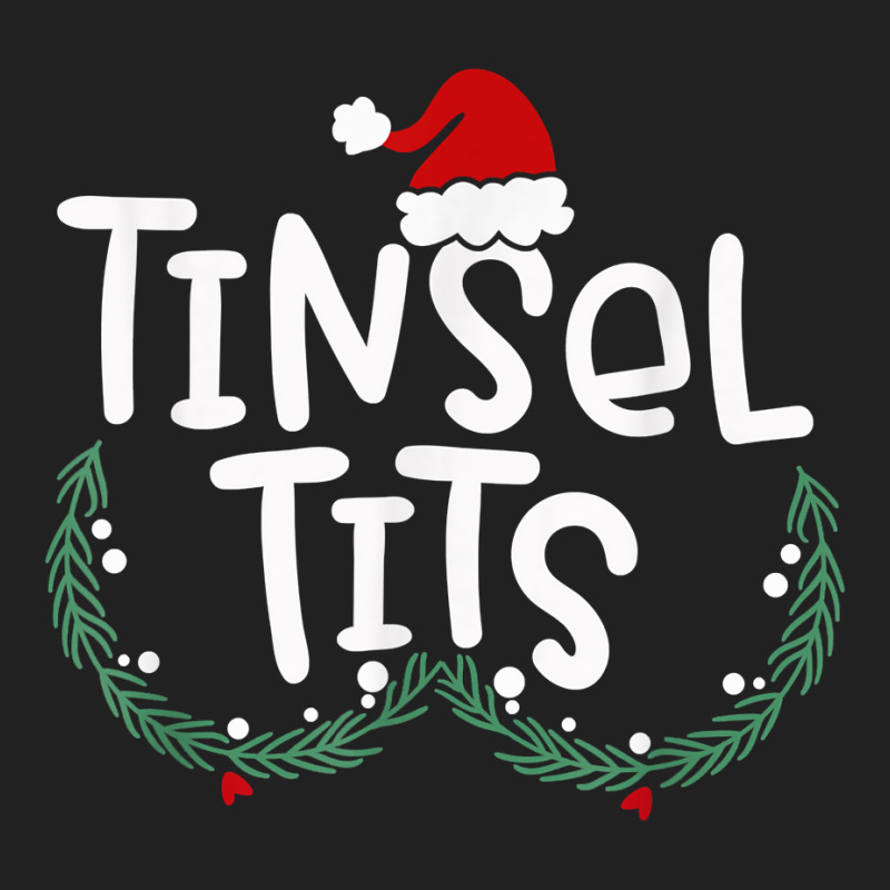 Tinsel Tits And Jingle Balls Funny Matching Christmas Couple Hippie Basic T-shirt | Artistshot