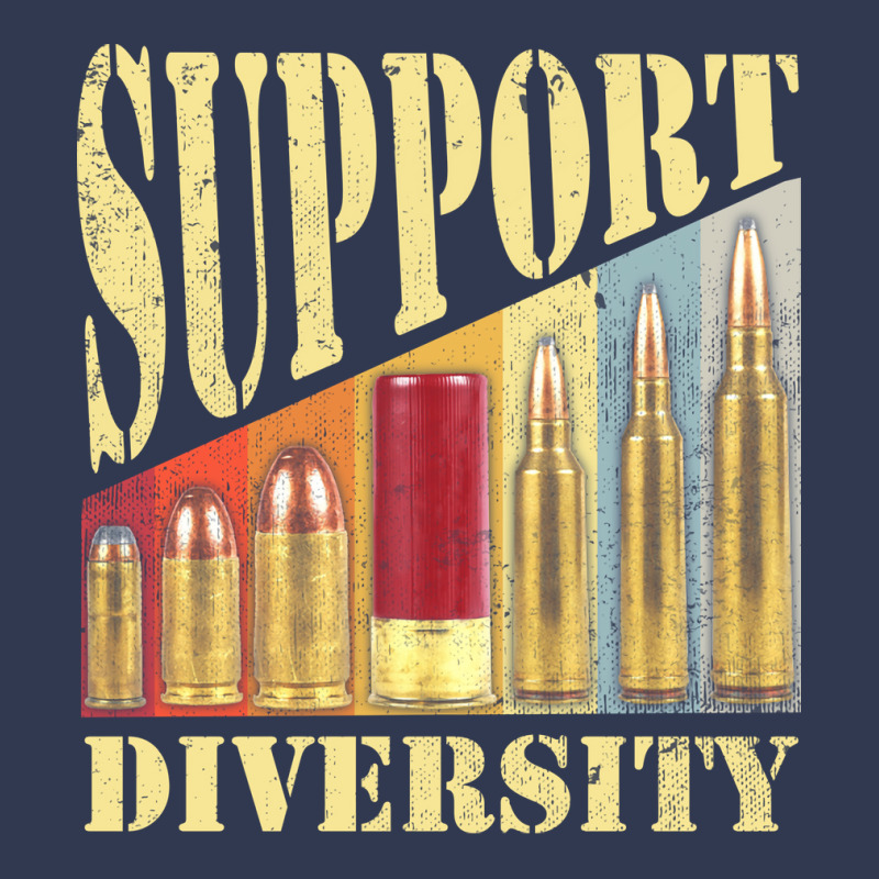 Support Diversity Gun Bullets Veteran Soldier Vintage Girl Basic T-shirt | Artistshot