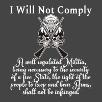 Second Amendment I Will Not Comply With Eagle 2a Blue Basic T-shirt | Artistshot