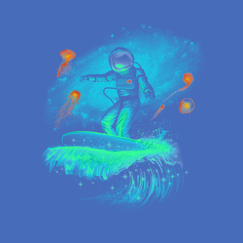 Space Surfer Basic T-shirt | Artistshot