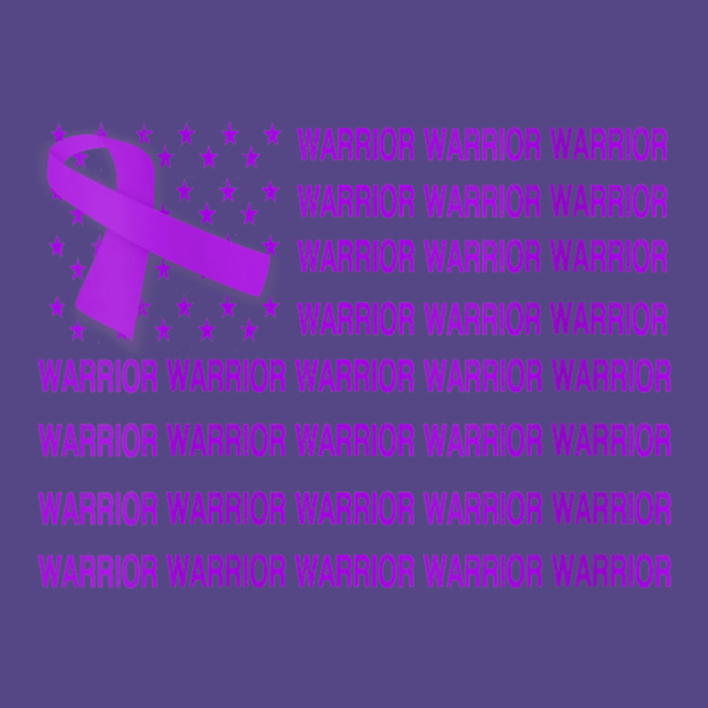 Womens Domestic Violence Warrior   Usa Flag Purple Ribbon V Neck T Shi Basic T-shirt | Artistshot