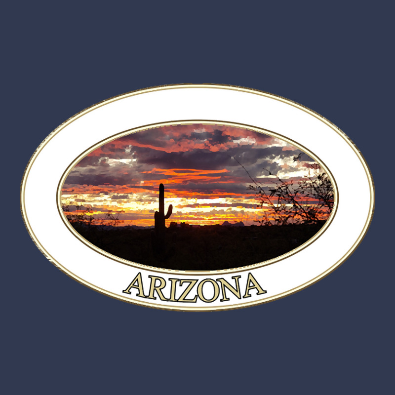 Artistshort Trending Arizona Sunset With Saguaro Cactus Basic T-shirt by declangreenwood | Artistshot