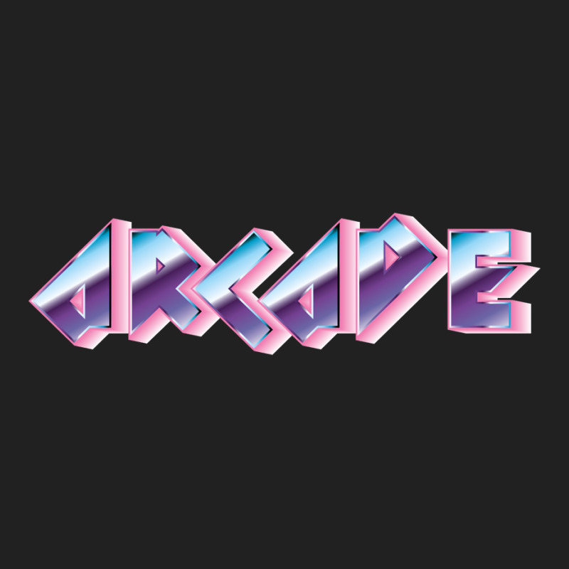 Arcade Neon Girl Basic T-shirt by tusuppelekc | Artistshot