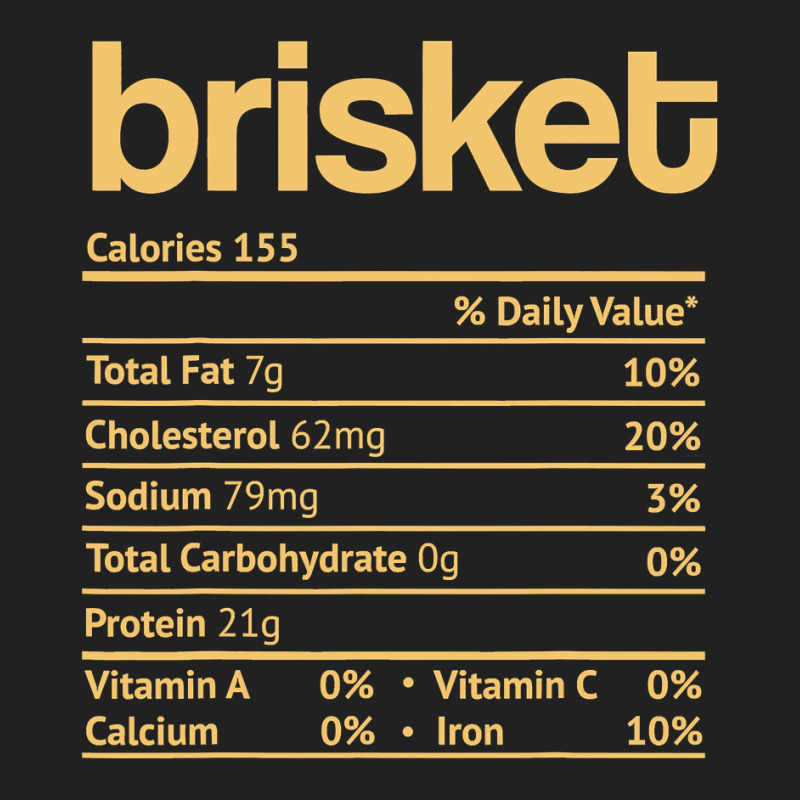 Brisket Nutrition Facts Funny Thanksgiving Jewish Hanukkah Basic T-shirt | Artistshot