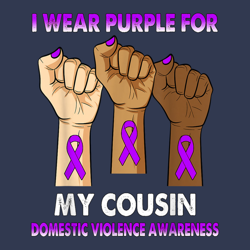 Silence Hand I Wear Purple For My Cousin Domestic Violence T Shirt Basic T-shirt by casimircorjki0 | Artistshot