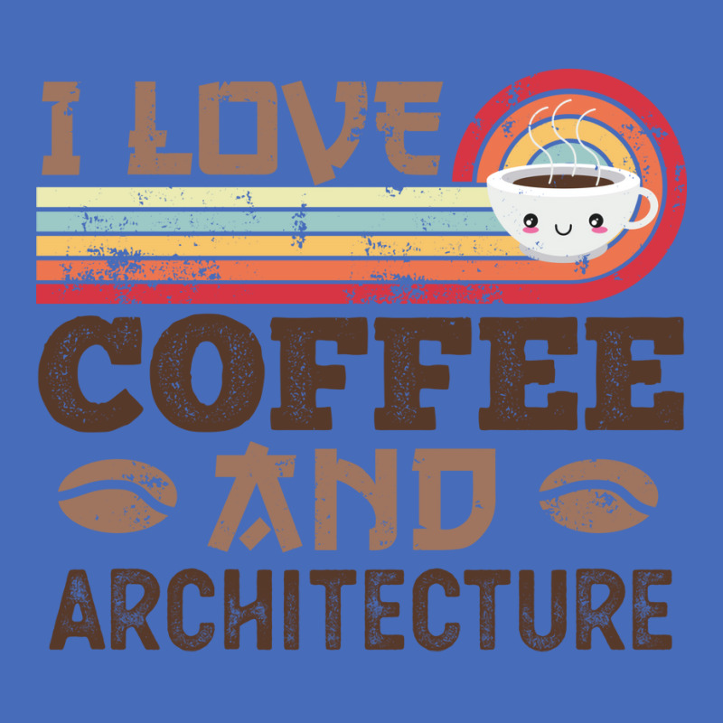 I Love Coffee And Architecture Retro Sunset Gift Quote Basic T-shirt | Artistshot