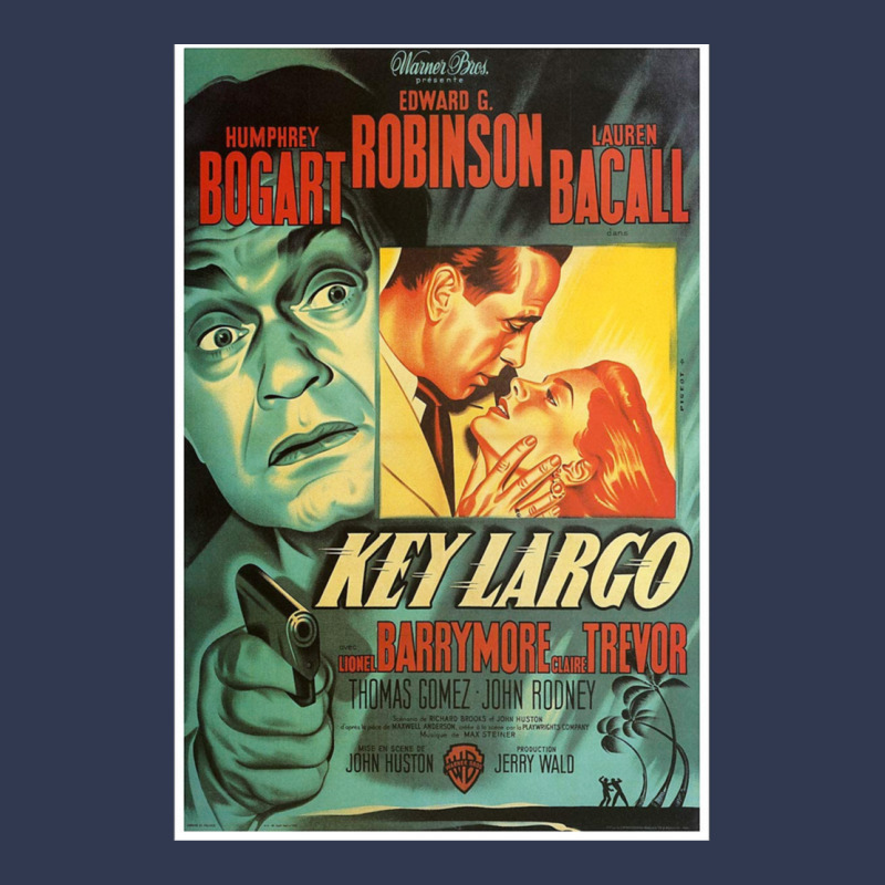 Key Largo  Vintage Movie Poster (humphrey Bogart Basic T-shirt by HaLeTu | Artistshot