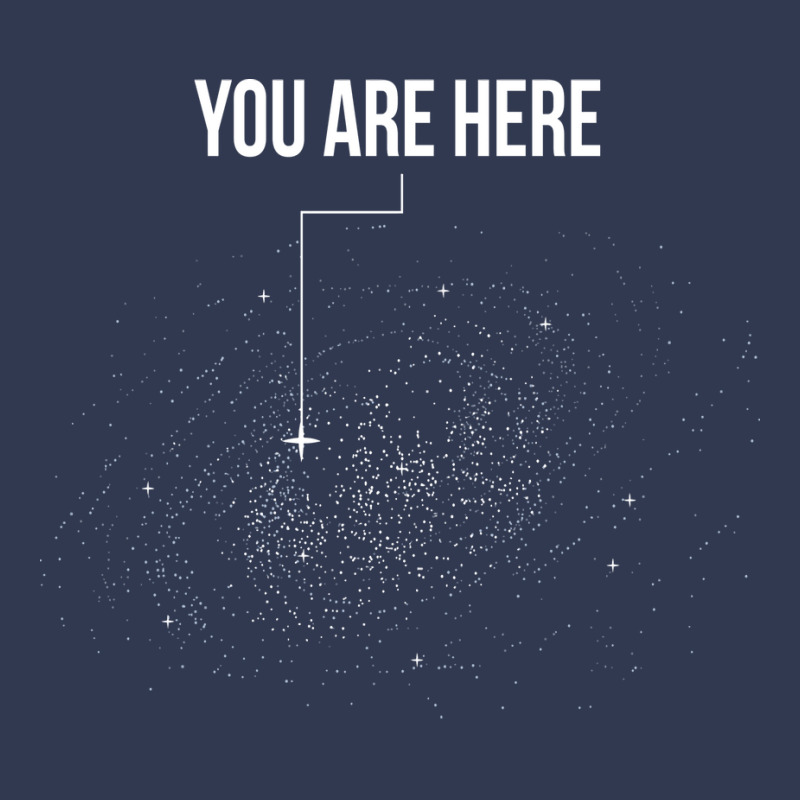 You Are Here Solar System Moon Space Hippie Yellow Basic T-shirt | Artistshot