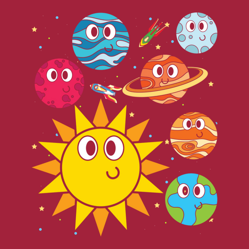 Astronomy Universe Space Scientist Cute Planets Love Basic T-shirt by thanetsadib | Artistshot