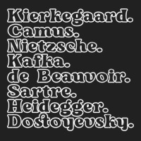 Kierkegaard Camus Nietzsche Kafka De Beauvoir Sartre Heidegger Dostoye Basic T-shirt | Artistshot