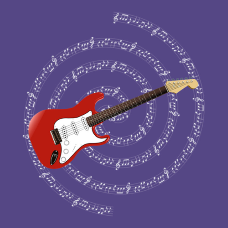 Electric Guitar Musical Notes Basic T-shirt by PauletteWatkins1 | Artistshot