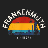 Retro Cityscape Frankenmuth Michigan T Shirt Basic T-shirt | Artistshot