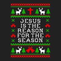 Jesus Is The Reason For The Season - Ugly Christmas Sweater Style Basic T-shirt | Artistshot