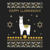 Happy Llamakkah Funny Jewish Ugly Hanukkah Christmas Basic Youth T-shirt | Artistshot