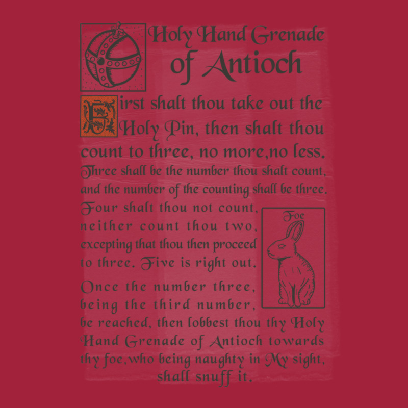 Holy Hand Grenade Script Basic T-shirt | Artistshot