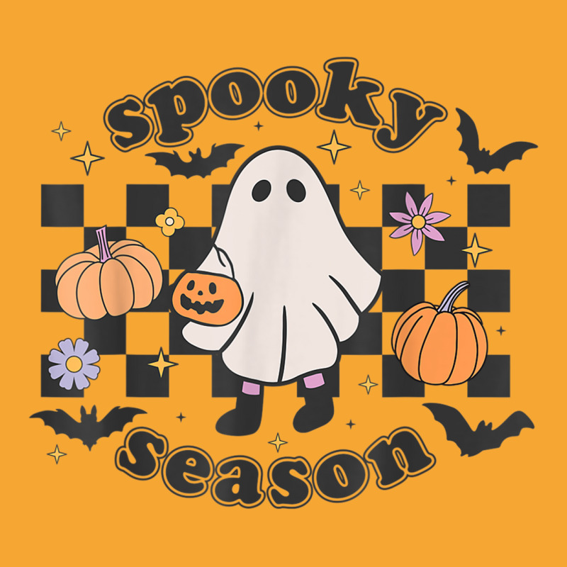 Retro Groovy Spooky Season Halloween Ghost Boo Fall Autumn Basic T-shirt | Artistshot