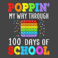 Poppin My Way Through 100 Days Of School Colorful Boy Girl T Shirt Basic T-shirt | Artistshot