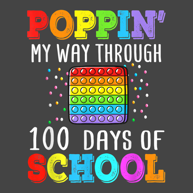 Poppin My Way Through 100 Days Of School Colorful Boy Girl T Shirt Basic T-shirt | Artistshot