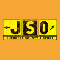 Jso Cherokee County Airport Taxiway Sign Design Distressed Basic T-shirt | Artistshot