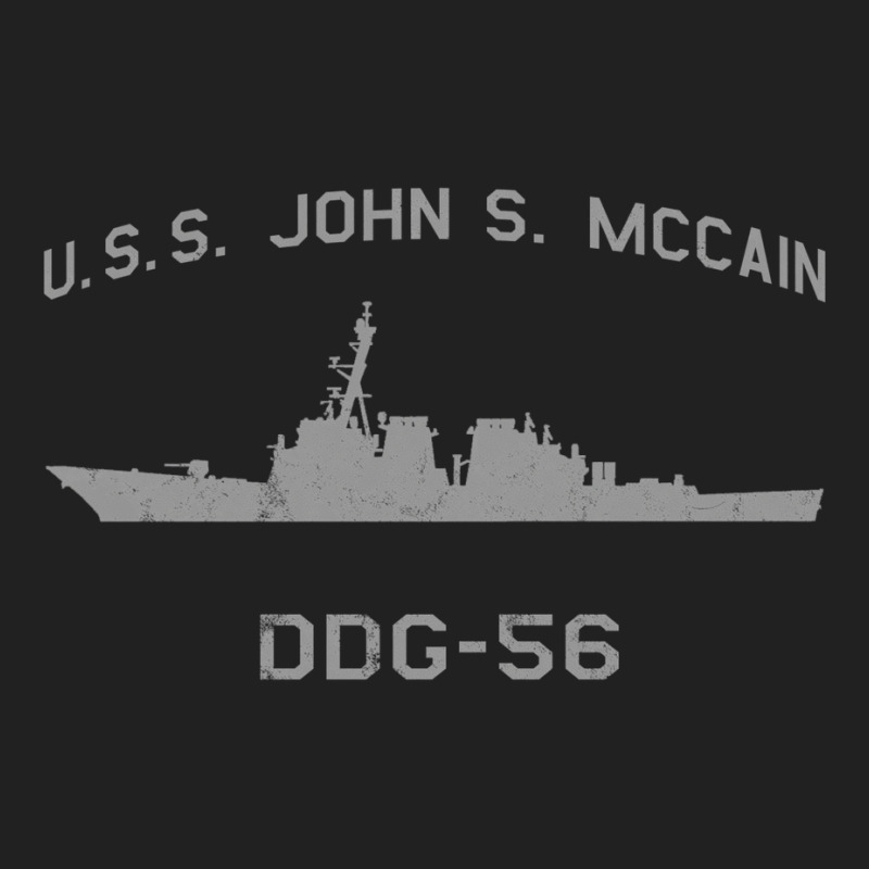 Ddg 56 Uss John S. Mccain Us Navy Guided Missile Destroyer Profile Vin Basic T-shirt | Artistshot