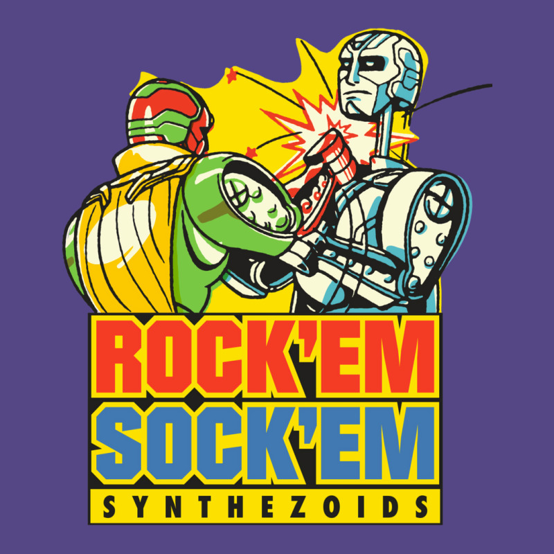 Rock'em Sock'em Synthezoids Basic T-shirt | Artistshot