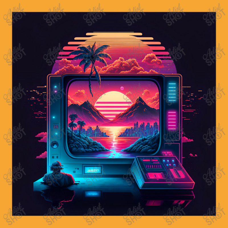 Gaming Retro Synthwave Basic T-shirt by Agus Creative | Artistshot