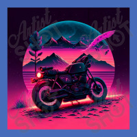 Motorcycle Retro Synthwave Basic T-shirt | Artistshot